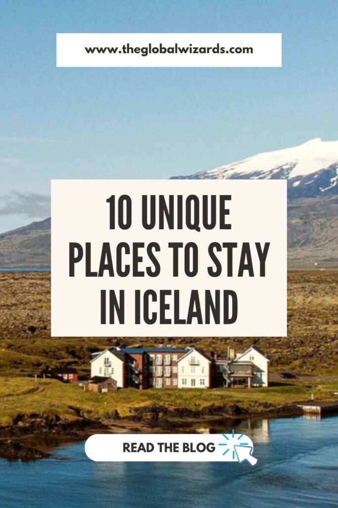 Unique accommodations in Iceland: 10 beautiful stays in Iceland In Iceland, your accommodation can be the start of your adventure. This guide features 10 amazing stays that are perfectly located for exploring, including eco-lodges near hiking trails, horse farms with riding tours, and remote hotels deep in the wilderness.