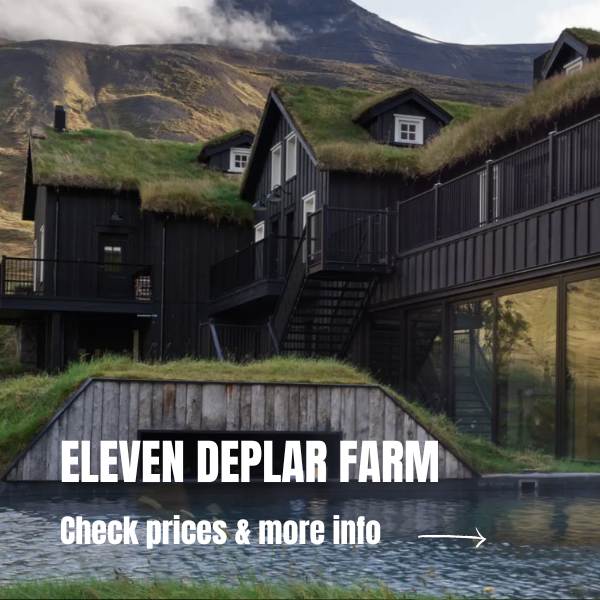Unique accommodations in Iceland: 10 beautiful stays in Iceland Best places to stay in Iceland - Eleven Deplar Farm