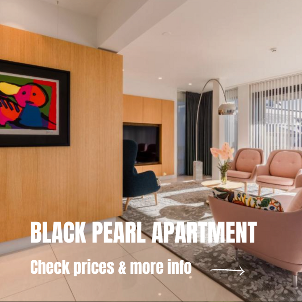 Unique accommodations in Iceland: 10 beautiful stays in Iceland Best places to stay in Iceland - Black Pearl Apartment