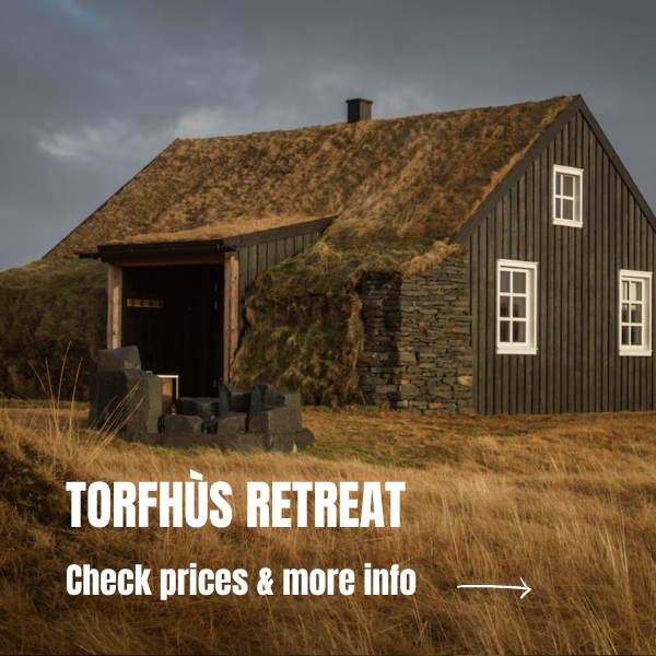 Unique accommodations in Iceland: 10 beautiful stays in Iceland Best place to stay in Iceland - Torfhus retreat