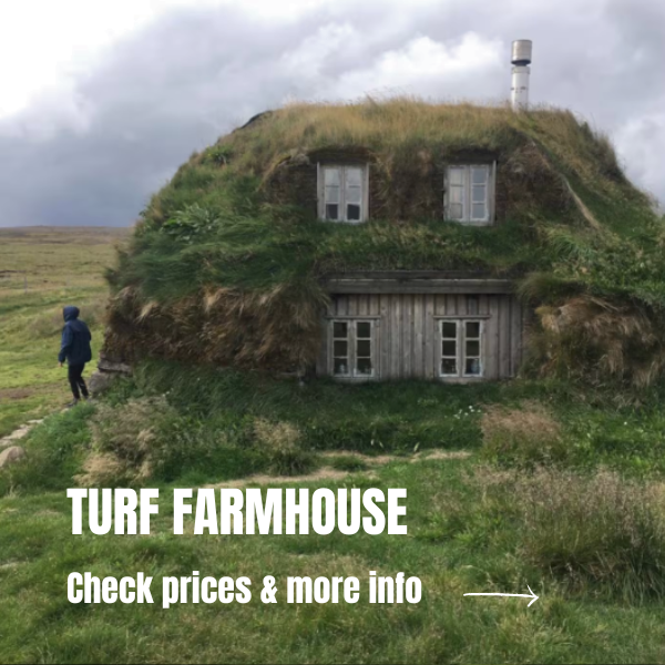 Unique accommodations in Iceland: 10 beautiful stays in Iceland Best place to stay in Iceland - Turf Farmhouse