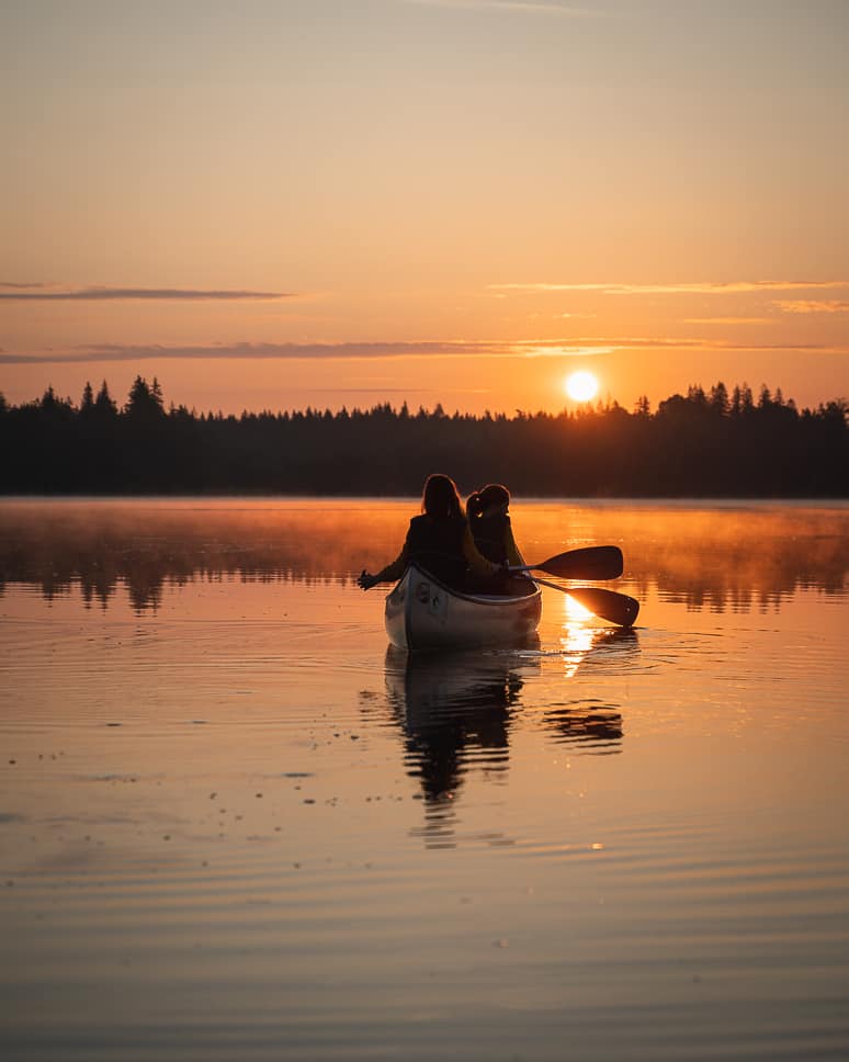Sweden Nordic Woods Canoe Tour Sunrise