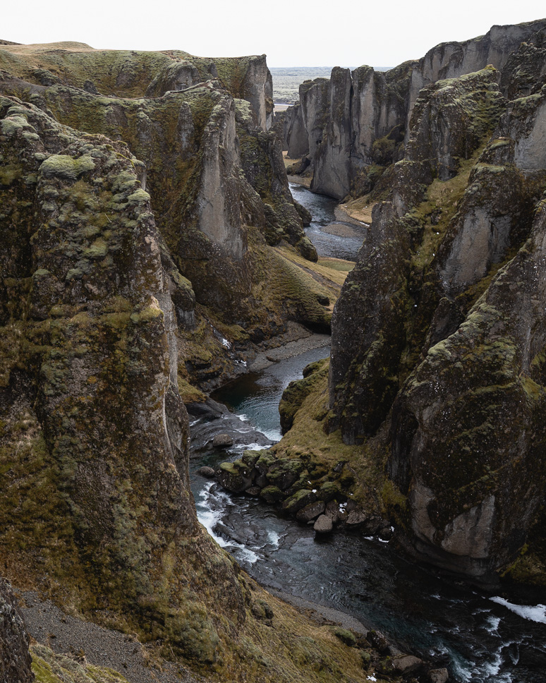 fjadraglufur canyon in Iceland