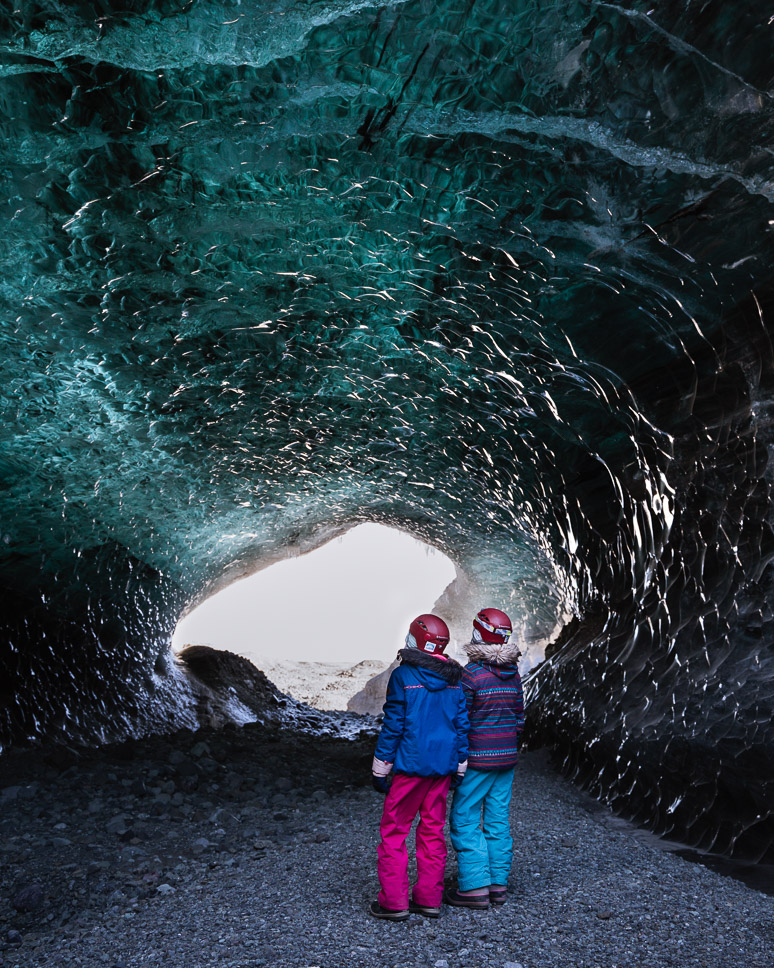 15 best and most impressive things to do in Iceland two kids visiting an ice cave in Iceland