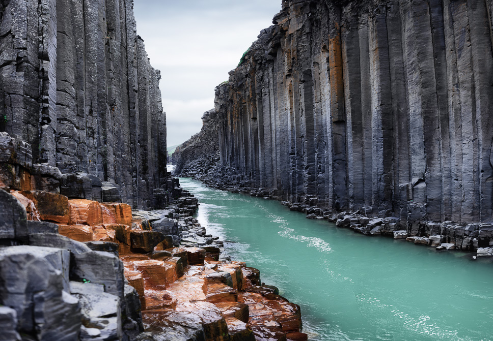 image of the studlagil canyon in iceland 