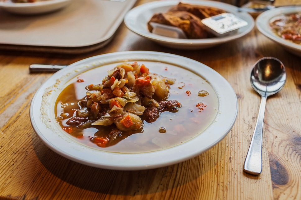 The best things to do in Reykjavik, Iceland + TIPS tradiotional kjotsupa in a a restaurant in reykjavik in iceland