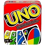30+ travel gifts for kids that they will love Mattel Games UNO Card Game for Family Night, Travel Game & Gift for Kids in a Collectible Storage Tin for 2-10 Players (Amazon Exclusive)
