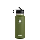 30 Gifts for beach lovers Hydro Flask 40 oz Wide Mouth Straw Lid Black