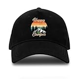 30+ best gifts for RV owners: RV gifts camper owners will love rofiowa Happy Camper Adjustable Cotton Baseball Cap, Funny Retro Black Trucker Hat Outdoor Accessories for Men Women Grandpa Dad Mom Camping Lover, Retirement Birthday for Camper