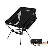 Camping gifts for kids: 50+ fun camping gift ideas for kids MISSION MOUNTAIN UltraPort Portable Camping Chair, Lightweight Foldable Chair, Ultralight Backpacking Chair for Outdoor Camp, Hiking, Travel, Beach, and Picnic - Compact Design (Black)