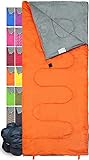 Camping gifts for kids: 50+ fun camping gift ideas for kids Lightweight Orange Sleeping Bag by RevalCamp. Indoor & Outdoor use. Great for Kids, Youth & Adults. Ultralight and Compact Bags are Perfect for Hiking, Backpacking, Camping & Travel.
