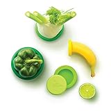 30+ best gifts for RV owners: RV gifts camper owners will love Food Huggers 5pc Reusable Silicone Food Savers | BPA Free & Dishwasher Safe | Fruit & Vegetable Produce Storage for Onion, Tomato, Lemon, Banana, Cans & More | Round, Fresh Greens