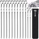 Best dutch oven for camping: 2024 review Skewers - 17" Kabob Skewers for Grilling, Metal Skewers for Kabobs Stainless Steel Flat Long Shish Kebab Skewers, Reusable Grill BBQ Barbecue Sticks for Meat Chicken Vegetable, 12 Pack Bonus 14 Inch