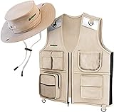 Camping gifts for kids: 50+ fun camping gift ideas for kids Kids Explorer Vest and Hat Costume - Backyard Safari Cargo Vest Kids Outdoor Activity - Gifts for young kids, boys and girls ages 3-6