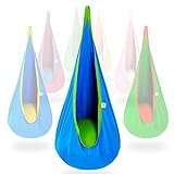 Camping gifts for kids: 50+ fun camping gift ideas for kids OUTREE Kids Pod Swing Seat Cotton Child Hammock Chair for Indoor and Outdoor use (Blue)