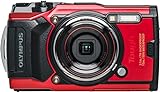 30+ travel gifts for kids that they will love OM SYSTEM OLYMPUS TG-6 Red Underwater camera, Waterproof, Freeze proof, High Resolution Bright, 4K Video 44x Macro shooting