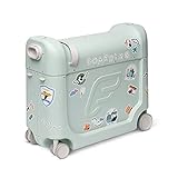 30+ travel gifts for kids that they will love JetKids by Stokke BedBox, Green Aurora - Kid's Ride-On Suitcase & In-Flight Bed - Help Your Child Relax & Sleep on the Plane - Approved by Many Airlines - Best for Ages 3-7