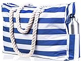 30 Gifts for beach lovers SHYLERO Beach Bag and Pool Bag. Has Airtight Pouch, Key Holder. Beach Tote is Zippered, Waterproof (IP64) - L22xH15xW6