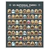30+ best gifts for RV owners: RV gifts camper owners will love Enno Vatti US National Parks Scratch Off Poster - Map of 63 National Parks of the United States - Travel Bucket List - Gift for Travelers - Road Trip Adventure Checklist - Pop Chart - 16" x 20"
