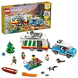 Camping gifts for kids: 50+ fun camping gift ideas for kids LEGO Creator 3in1 Caravan Family Holiday 31108 Vacation Toy Building Kit for Kids Who Love Creative Play and Camping Adventure Playsets with Cute Animal Figures (766 Pieces)