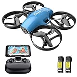30+ travel gifts for kids that they will love Potensic Drone with Camera for Kids, A30W RC Mini Quadcopter with 720P HD Camera, One Button Take Off/Landing, Route Setting, Gravity Induction and Emergency Stop-Dual Battery…