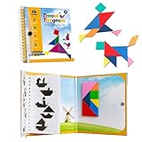 30+ travel gifts for kids that they will love Coogam Travel Tangram Puzzle - Magnetic Pattern Block Book Road Trip Game Jigsaw Shapes Dissection STEM Games with Solution for Kid Adult Challenge - IQ Educational Toy Gift Brain Teasers 360 Patterns