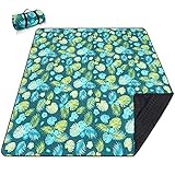 30 Gifts for beach lovers PY SUPER MODE Picnic Blankets Extra Large, Waterproof Foldable Outdoor Beach Blanket Oversized 83x79” Sandproof, 3-Layer Picnic Mat for Camping, Hiking, Travel, Park, Concerts(Yellow Flowers)
