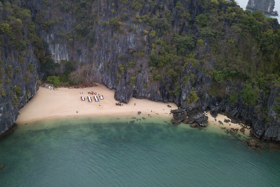 Ha Long Bay Cruise Beach BBQ