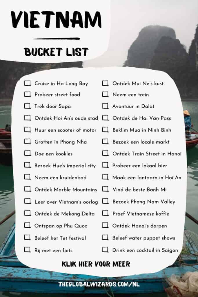 Vietnam bezienswaardigheden: De ultieme Vietnam bucket list Vietnam bucket list ervaringen