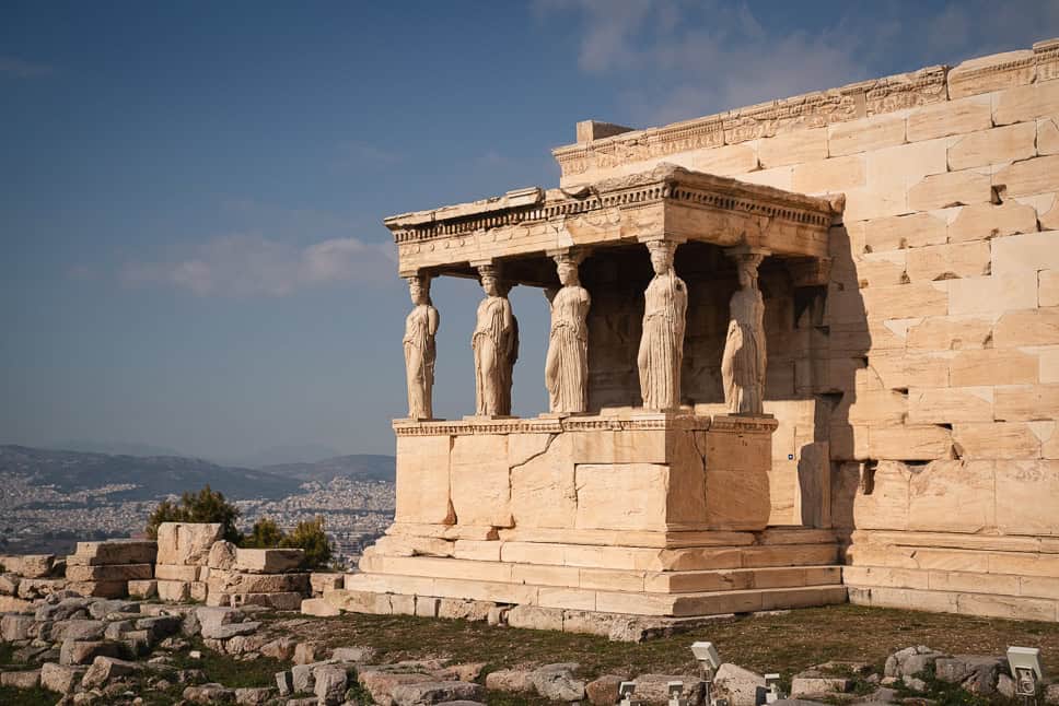 Discover what to do in Athens + the nicest neighborhoods What to do Athens Acropolis Caryatids