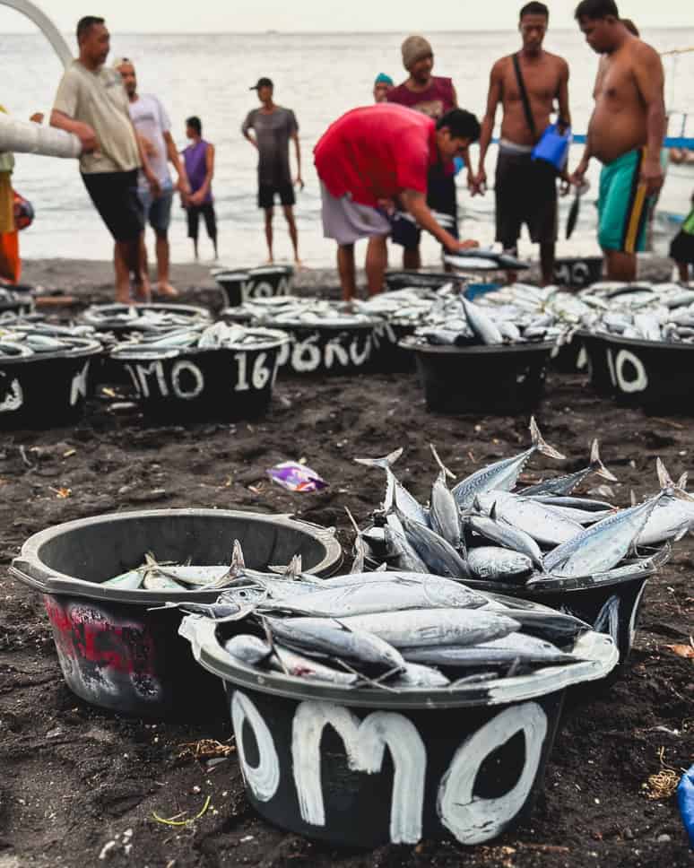 14x Wat te doen in Amed in Bali: heerlijk snorkelen en zwarte lavastranden Dingen om te doen Amed strand vissers