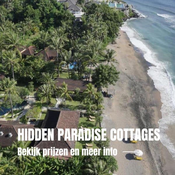 14x Wat te doen in Amed in Bali: heerlijk snorkelen en zwarte lavastranden Resort Strand Amed Lipah Beach