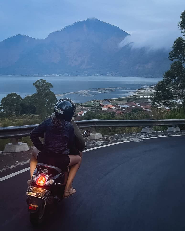 Visit Mount Batur Bali by scooter