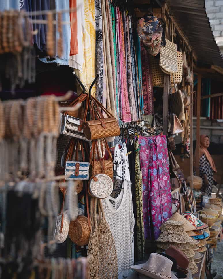 Handgemaakte Sarongs winkelen Sidemen Bali