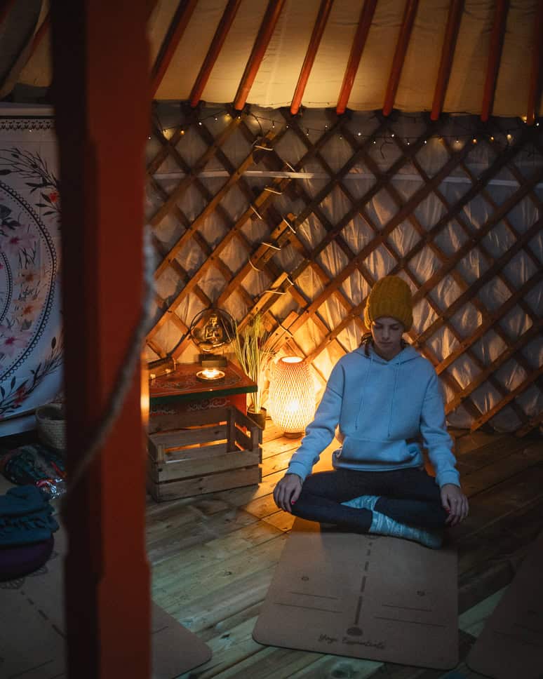 Winterwoods Camping Yoga Activiteit