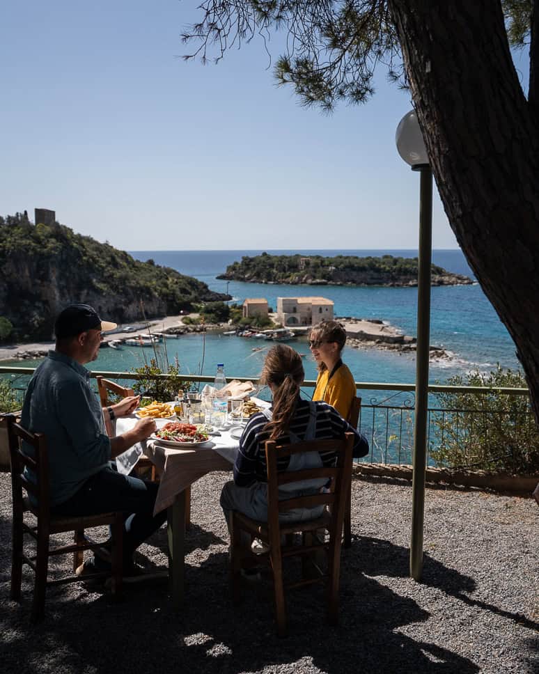 The ultimate 10-day itinerary for Greece + Peloponnese Peloponnese Greece Tavern Restaurant Family
