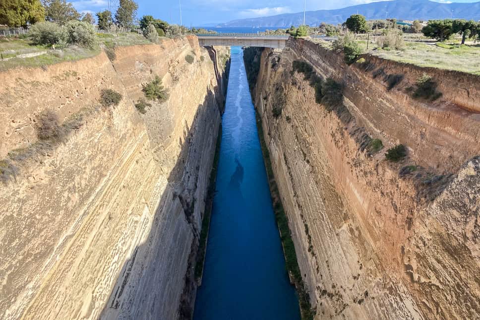 The ultimate 10-day itinerary for Greece + Peloponnese Corinth Canal Greece