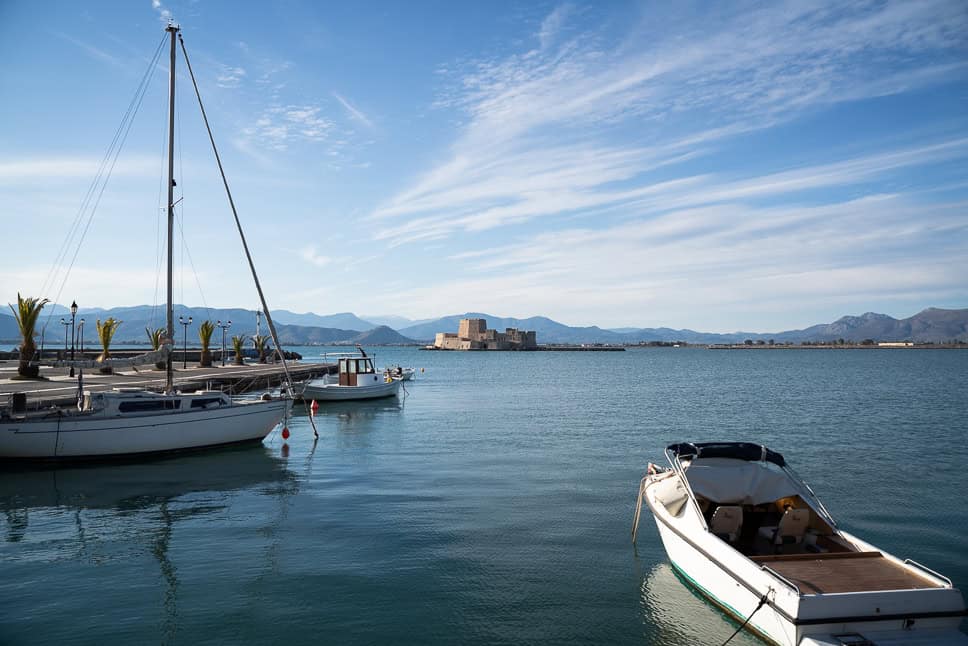 Best things to do in Nafplio in Greece Bourtzi catsle island Nafplion