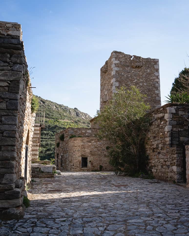 Tower village Vathia Mani Peninsula Greece
