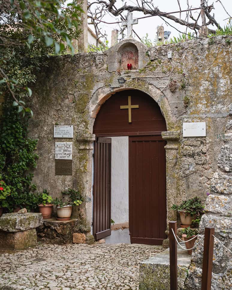 What to do in Zakynthos Anafonitria monastery door Zakynthos