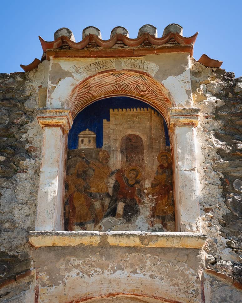 Visit Mystras and go back in time to Byzantine Greece Fresco church Mystras