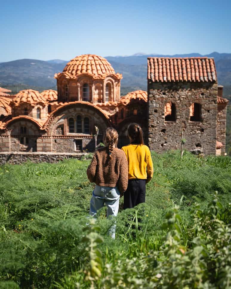 Visit Mystras and go back in time to Byzantine Greece Church Mystras Kids Greece
