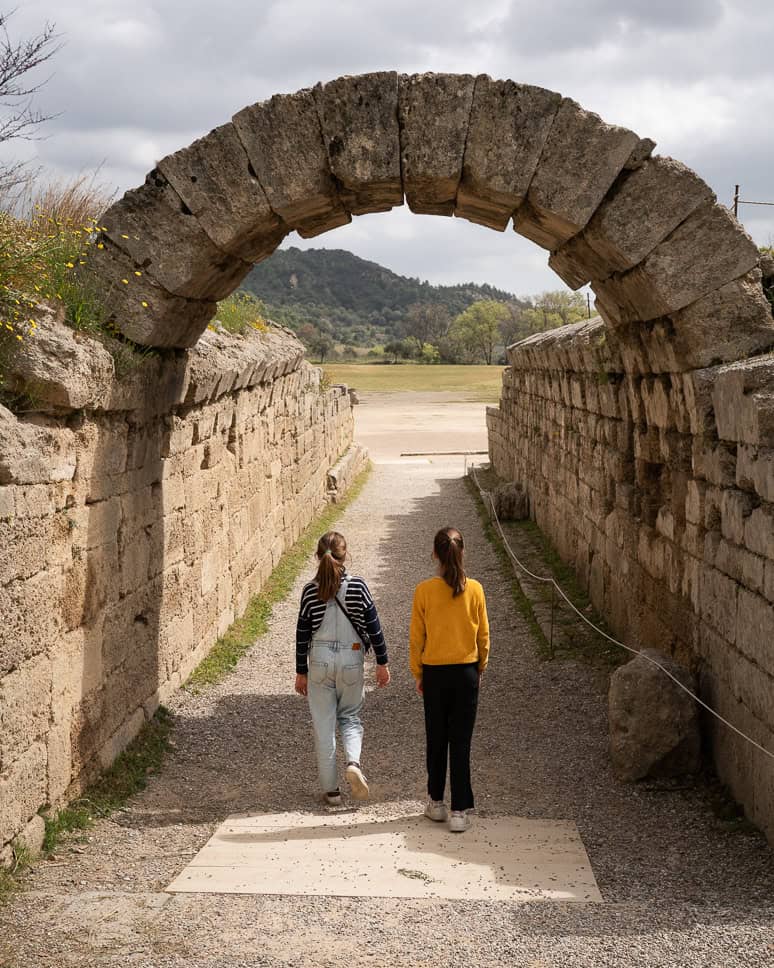 Visit ancient Olympia in Greece: the birthplace of the Olympic Games Entrance Gate Stadium Olympic Games Olympia Greece