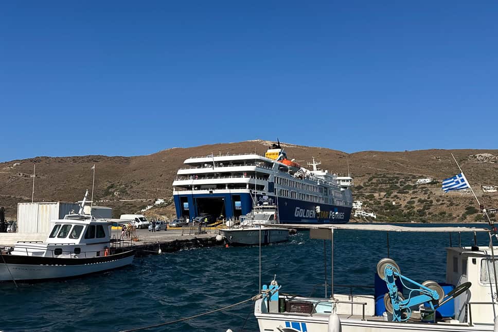 How to get to Andros by ferry from Athens