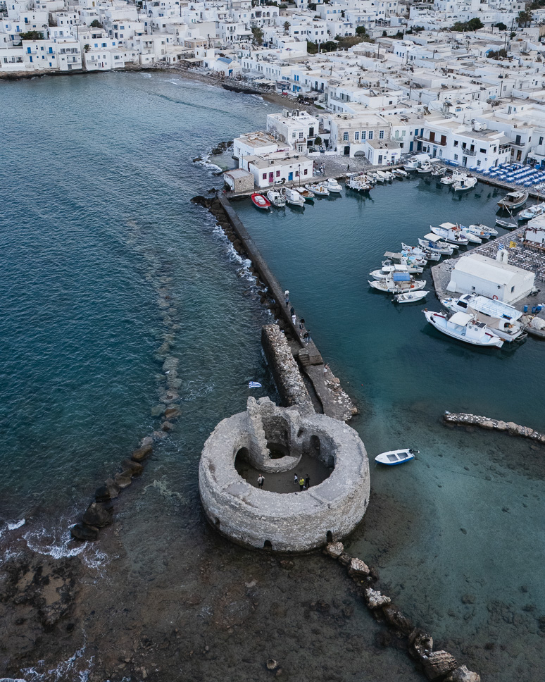 What to do in Paros, Greece: complete travel guide + 4-day itinerary Drone shot of the harbour of Naoussa