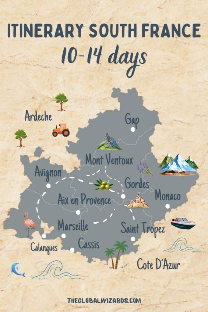 Road trip in South France: Our ultimate itinerary through Southern France itinerary south france provence