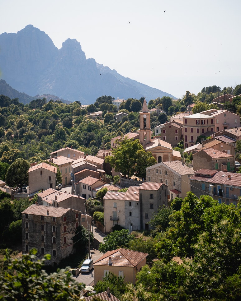 Car rental in Corsica: everything you need to know (+ our own experience driving in Corsica) Évisa mountain village Corsica road trip
