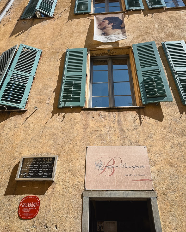 Ajaccio Maison Bonaparte House Signs Corsica