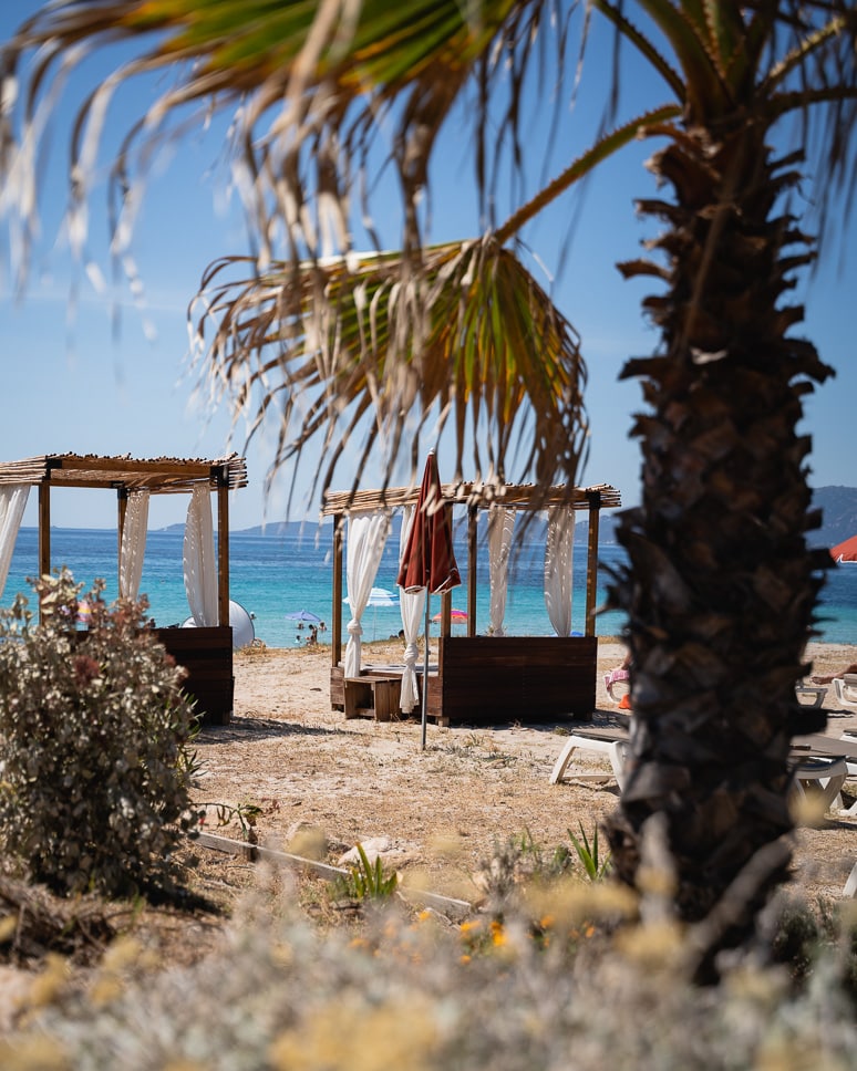Beach Bar at Plage de Mare É Sole in Ajaccio