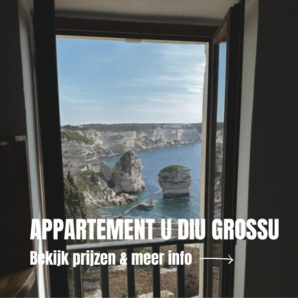 Accommodatie in de citadel van Bonifacio met zicht op de kliffen